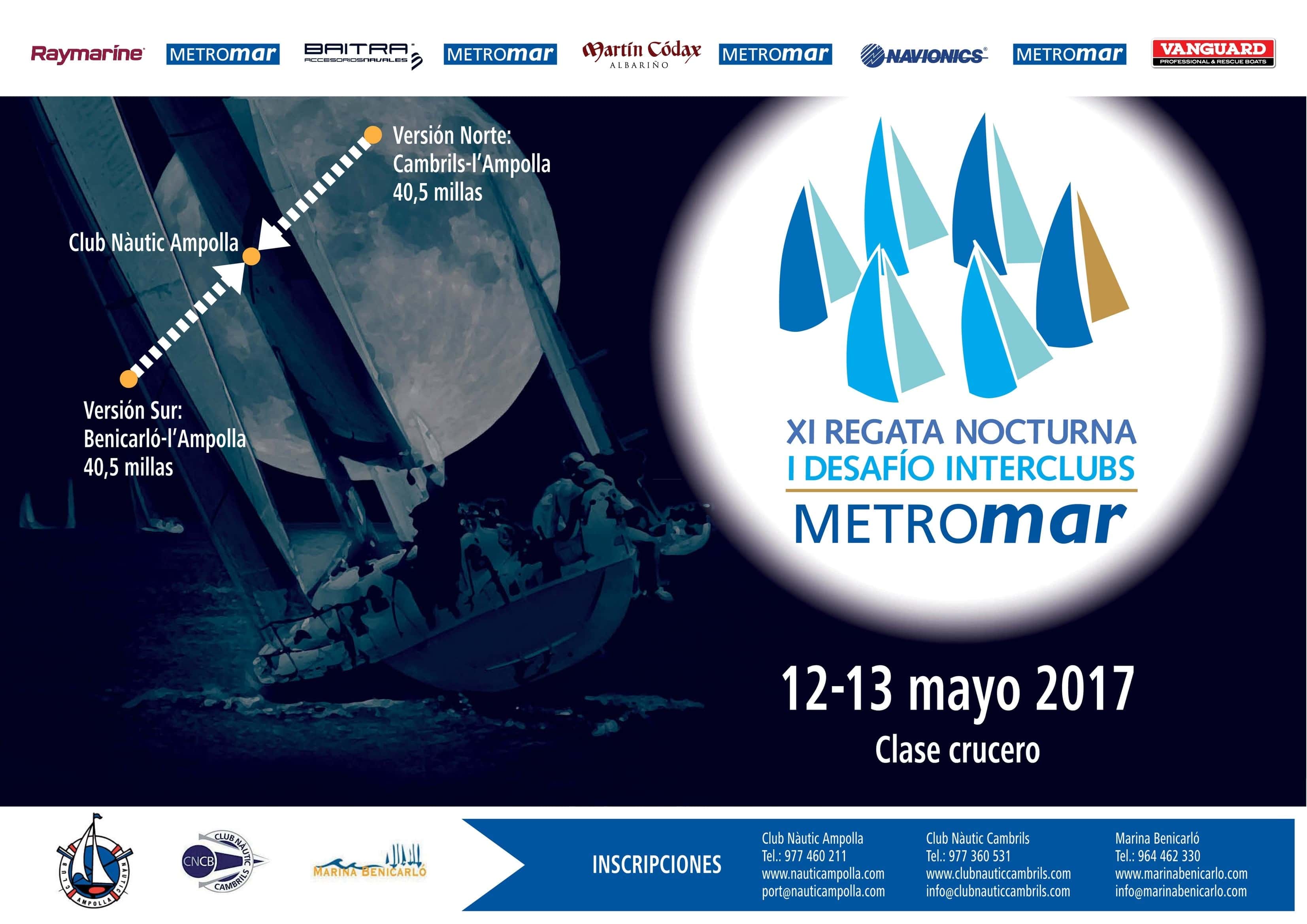  Cartel anunciador de la Regata Nocturna Metromar