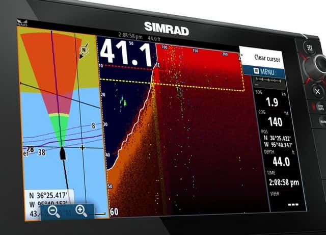 Simrad acaba de desarrollar su próximo ForwardScan, compatible con sus equipos multifunción NSS y NSO Evo2.