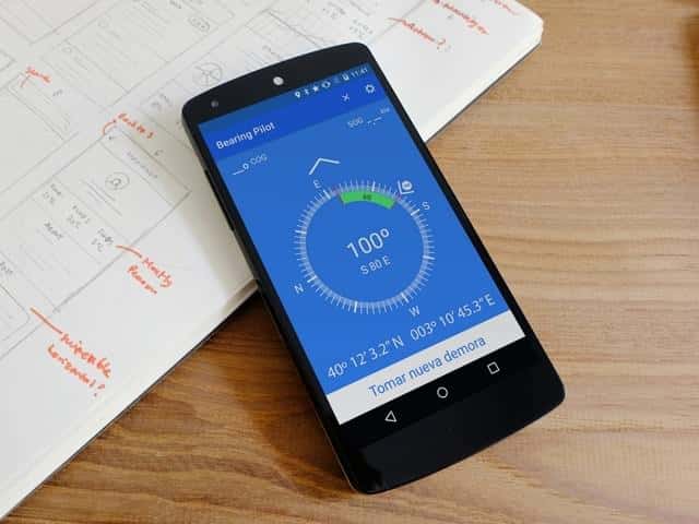 El compás de marcaciones Bearing Pilot de Marinus Apps disponible en versión Android