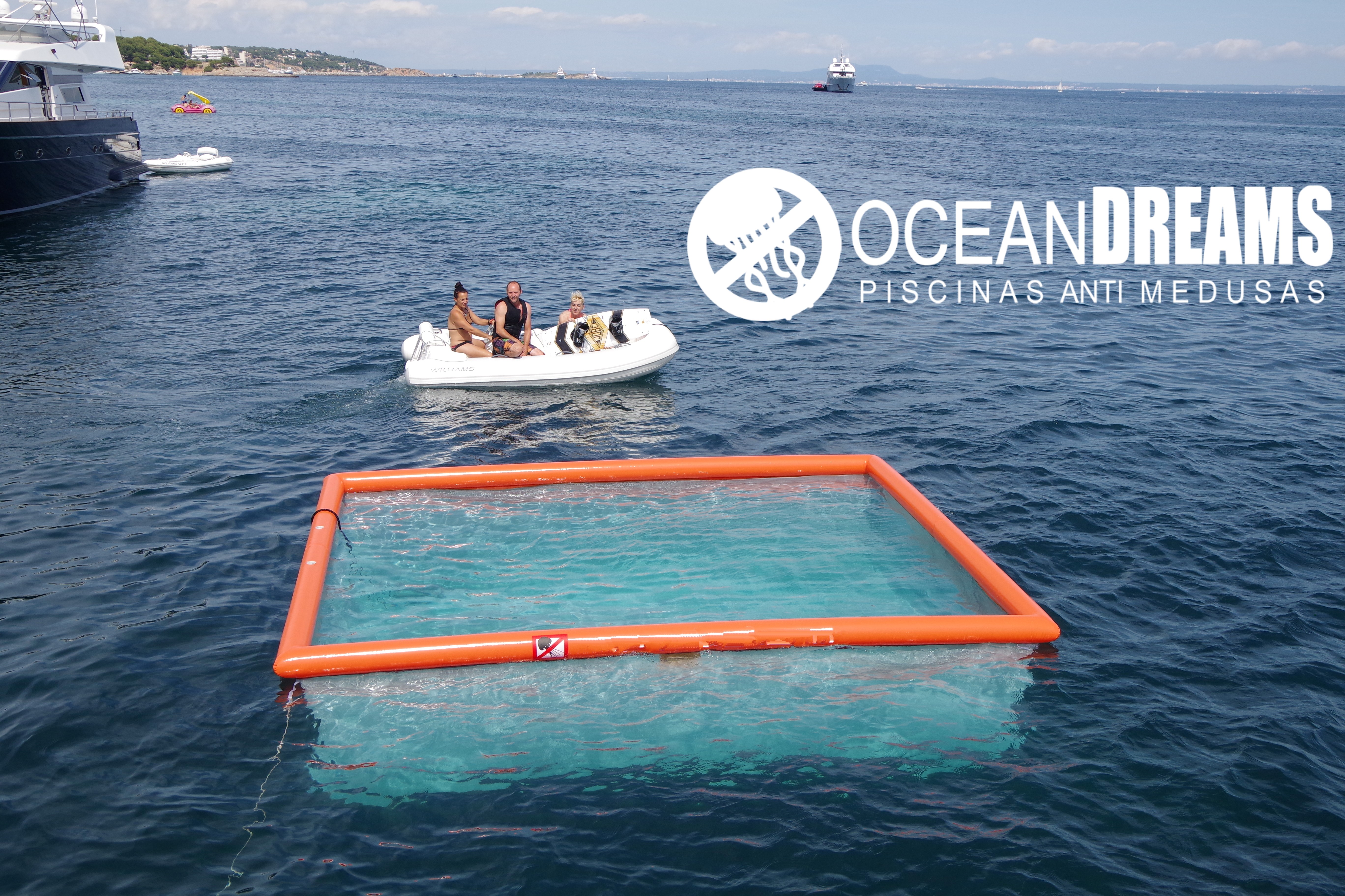 piscina hinchable OceanDreams protege contra las picaduras de las medusas