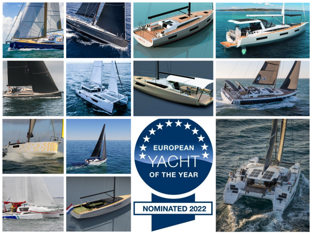 European Yacht of the Year 2022,  25 candidatos a estrella