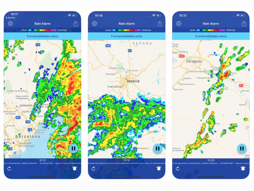 Apps del tiempo: Rain Alarm