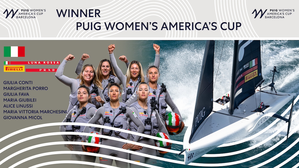 Luna Rossa Prada Pirelli gana la primera Puig Woman’s Cup.